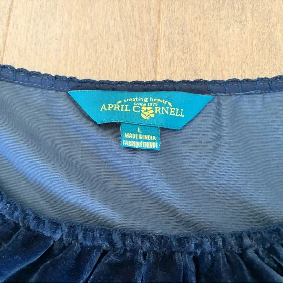 April Cornell Midnight Blue Velvet Dress - Picture 2 of 8